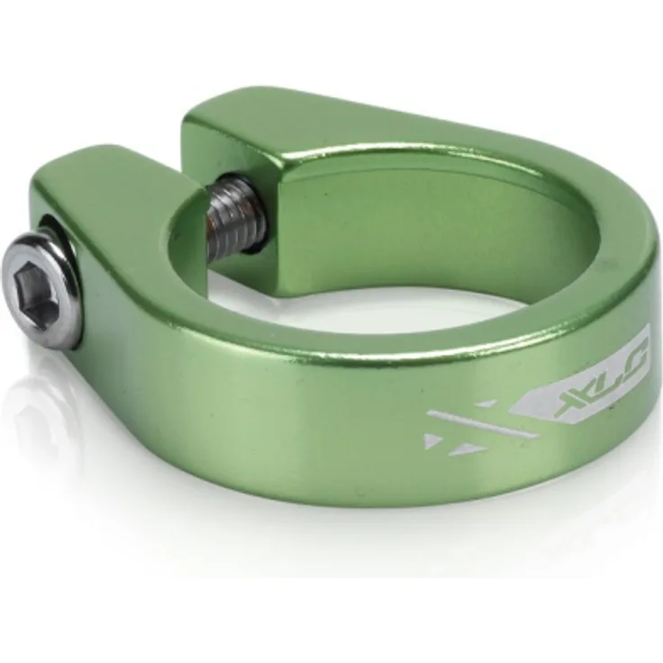 XLC Sattelstütz-Klemmring PC-B09 Ø 34,9 mm limegreen, mit Innensechskant
