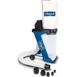 Scheppach DC500 Absauganlage inkl. 4 TLG. Adapterset | 550W Leistung | 75L Auffangsack | Absaugstutzen Ø 100mm | Luftleistung 1150m3/h | Schlauchlänge 2000mm
