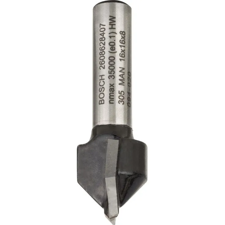 Bosch HM V-Nutfräser zweischneidig D=16,0mm 2608628407