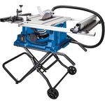 Scheppach Tischkreissäge HS115 Tischsäge Kreissäge inkl. Untergestell Sägeblattschutz Schiebeschlitten Querschneidlehre Längsanschlag 83mm Schnitthöhe 255mm Sägeblatt 2000W - Preisvergleich