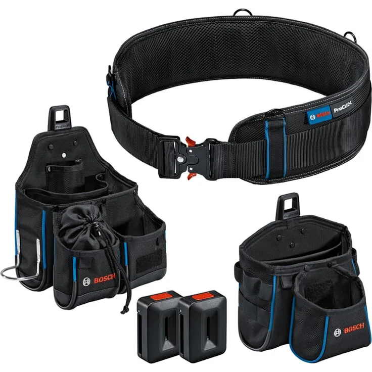 Bosch ProClick Werkzeug-Set Gürtel 108 + Tasche GWT 2 + Tasche GWT 4 + 2 x Holder – Bild 1