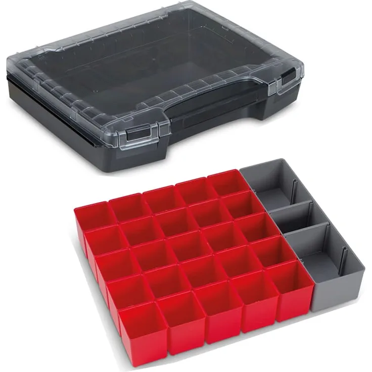 Sortimo Sortiments Kleinteile Koffer i-Boxx 72 schwarz mit Insetboxenset A3