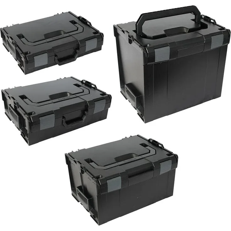 Sortimo Systemkoffer Set L-Boxx 102 + 136 + 238 + 374 schwarz Industrial Line