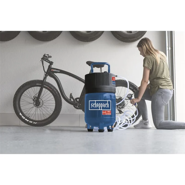 Scheppach Druckluft Kompressor 24L Luftkompressor 10bar 2PS stehend HC24V - Preisvergleich – Bild 6