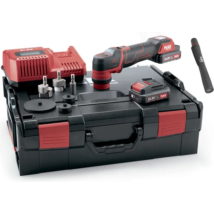 Flex Akku-Exzenterpolierer PXE 80 10.8-EC Set 418102 + Swirl Pocket Finder SF 150-P 463302