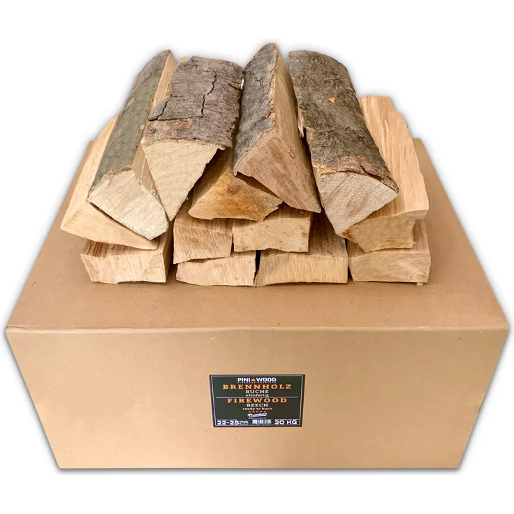 20 Kg Brennholz Buche ofenfertig Scheitlänge ca. 25 cm für Kamin Grill Feuerschale