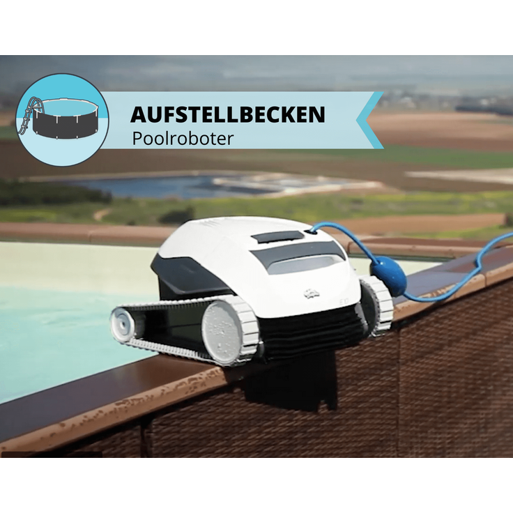 Maytronics Dolphin E10 Poolroboter - 6,3 kg Bodenreiniger 27 cm Reinigungsbreite, für Pools bis 8 m Länge inkl. Scan-Software – Bild 4