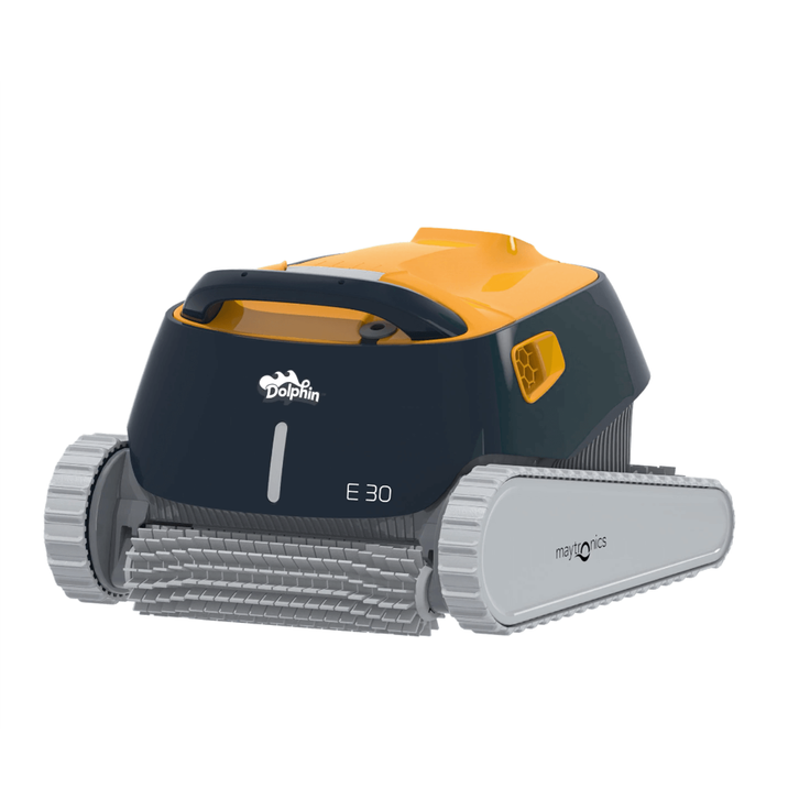 Maytronics Dolphin E30 Poolroboter, Boden, Wand, Wasserlinie, für Pools bis zu 12 m, aktive Bürste, 2 h Laufzeit, 18 m Kabellänge – Bild 2