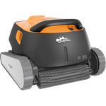 Maytronics Dolphin E35 Poolroboter mit PVC Bürste für Pools bis zu 12 m, 18 m Kabellänge, 7,5 kg, Poolboden, Poolwände, Wasserlinie, schwarz