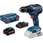 Bosch Professional Akku-Bohrschrauber GSR 18V-55 / 1x 4,0 Ah Akku + Ladegerät in L-Boxx
