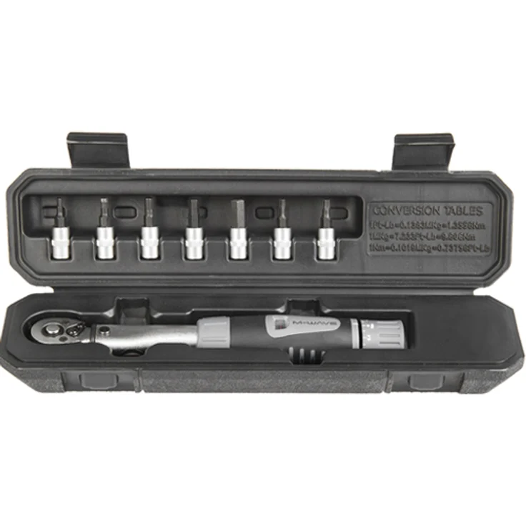 Drehmomentschlüssel 2-24 Nm, M-Wave, mit Bits in Displaybox, Messingschlager, 880291 – Bild 1