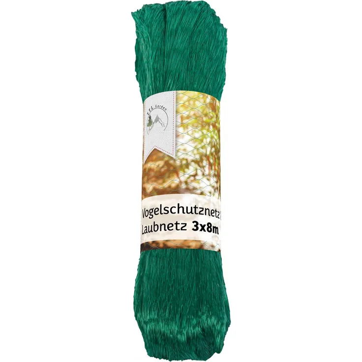 TTL Garden Vogelschutznetz und Laubnetz 3 x 8 Meter - Vogelabwehr Teichnetz Laubschutznetz Beetschutz