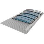 Poolüberdachung COMFORT PRO - für alle Poolgrößen - UV-Klarglas - Aluminium Struktur I 3,00 x 12,85 m