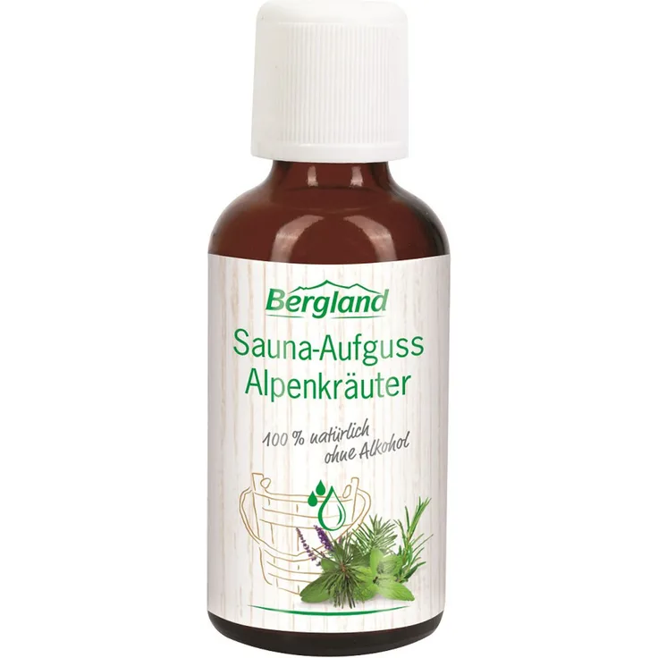 Bergland - Sauna Aufguss Alpenkräuter - 50ml - aktivierend, befreiend, wärmend