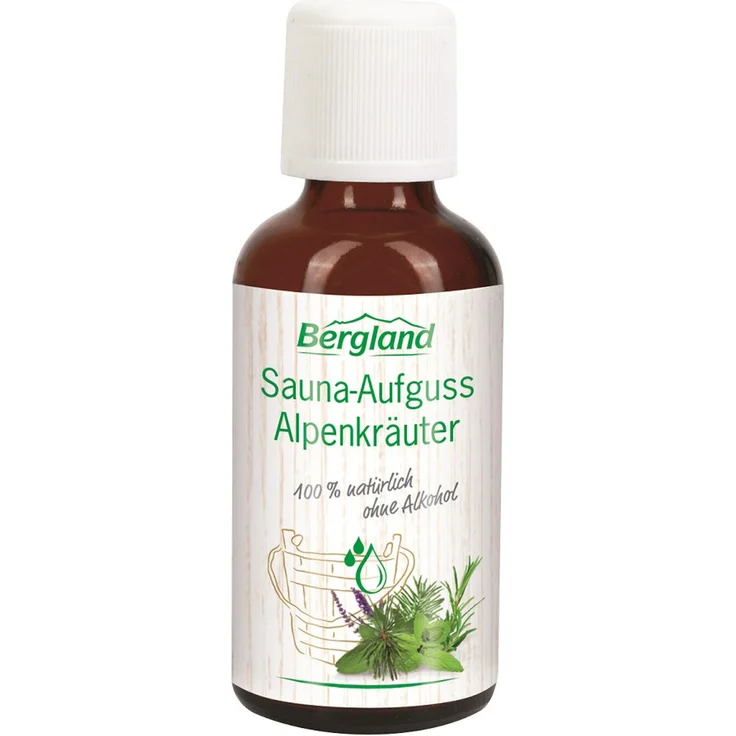 Bergland - Sauna Aufguss Alpenkräuter - 50ml - aktivierend, befreiend, wärmend – Bild 1