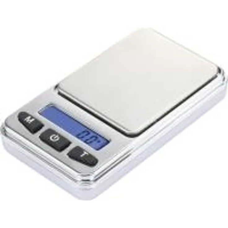 Basetech Taschenwaage SJS-60008 Wägebereich (max.) 200 g Ablesbarkeit 0.01 g batteriebetrieben Silber (SJS-60008)