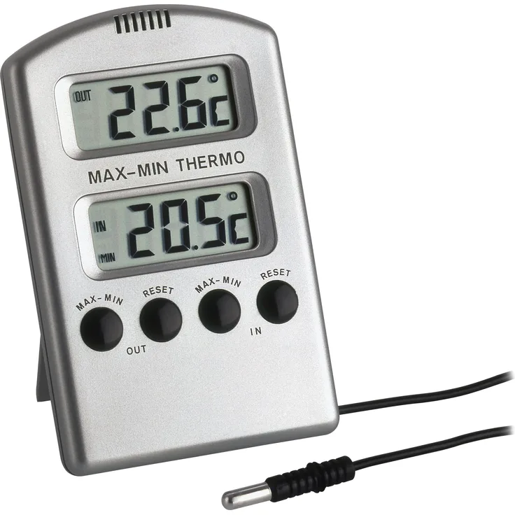 TFA 30.1020 Digitales Innen-Außen-Thermometer inkl. Z-Batterie