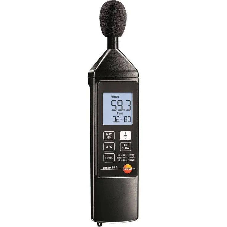 Testo Schallpegel-Messgerät 815 32 - 130 dB 31.5 Hz - 8000 - Schallpegel-Messgerät - inkl. Schrauben
