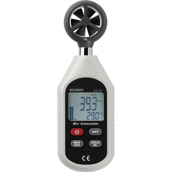 VOLTCRAFT AN-10 Anemometer 0.3 bis 30 m-s Magnet-Flügelrad (VC-8314270)