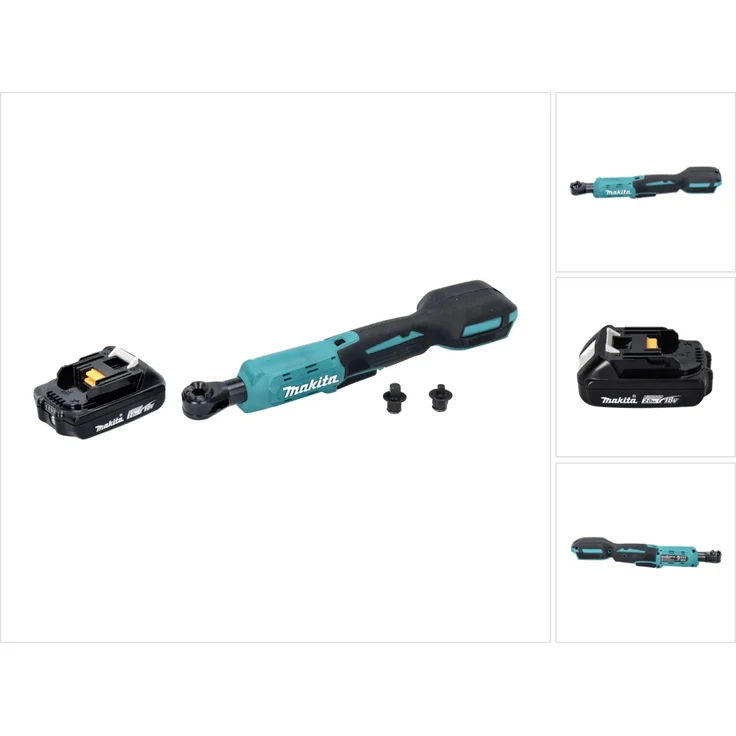 Makita DWR180A1 Akku Ratschenschrauber 18 V 47,5 Nm 1-4-'-' 3-8-'-' + 1x Akku 2,0 Ah - ohne Ladegerät