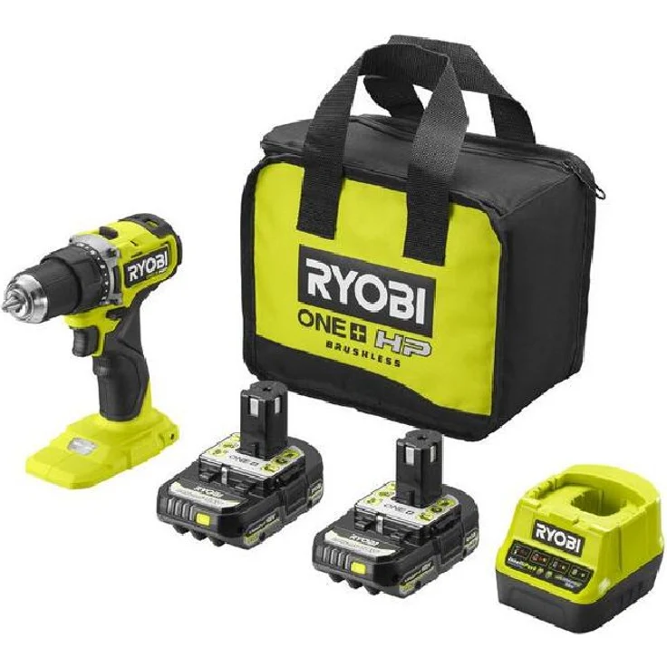 Ryobi Akku-Bohrschrauber One+ HP RDD18C-220S 18 V mit 2 Akkus und Ladegerät