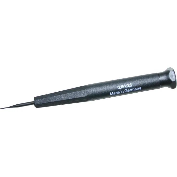 Dönges Uhrmacher-Schraubendreher DIN 8320B, Längsschlitz 0,15 x 0,6 mm