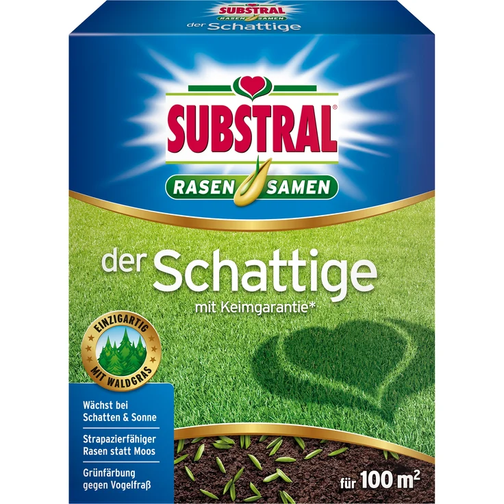 SUBSTRAL Der Schattige Rasensamen, 2 kg