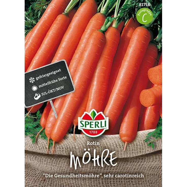 Sperli Möhre SPERLING´s Rotin (Gesundheitsmöhre)