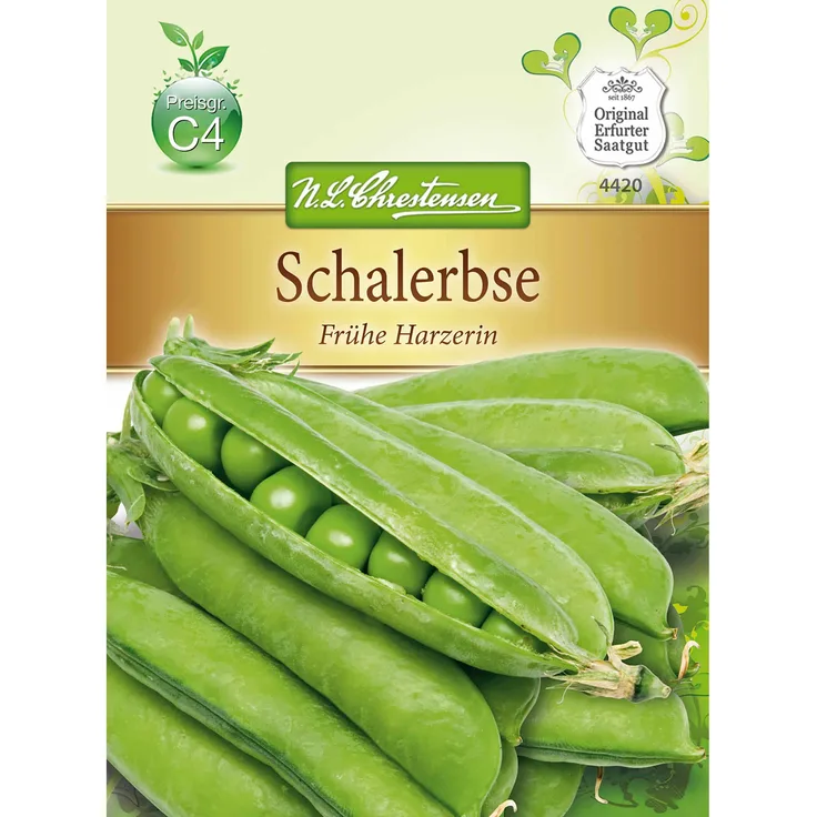 N.L. Chrestensen Schalerbsen Frühe Harzerin, 65 cm
