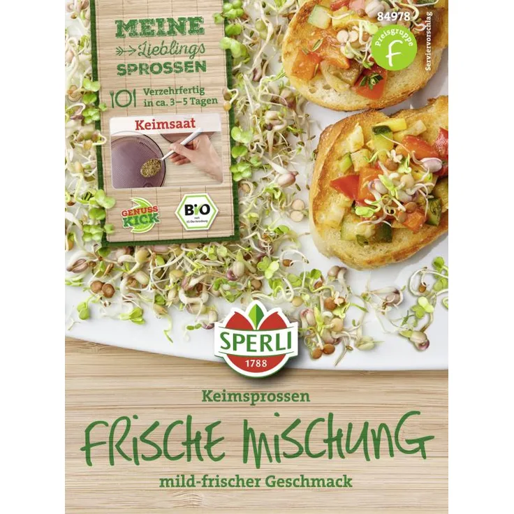 Sperli BIO Keimsprossen Mischung, Frische Mischung, 40g