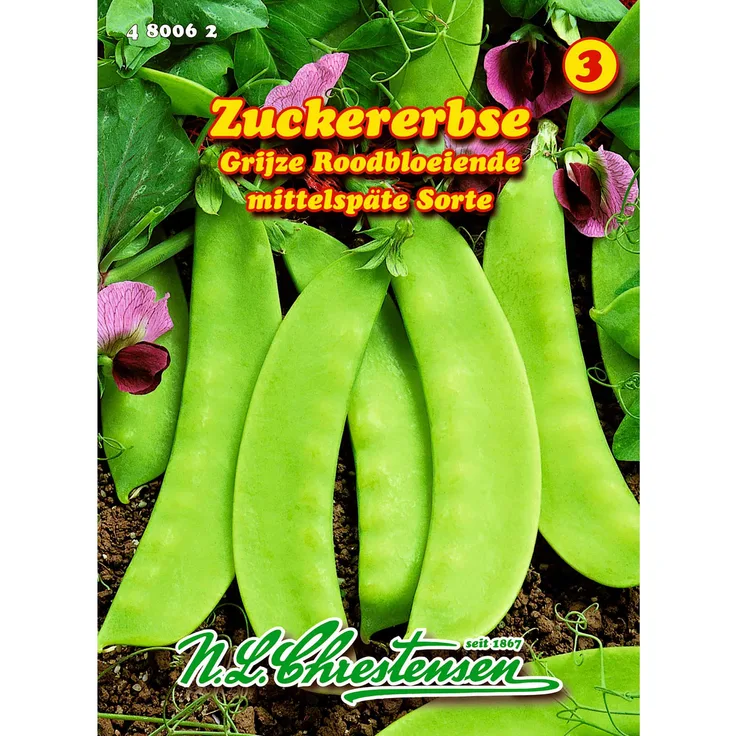 N.L. Chrestensen Zuckererbsen, Graue buntblühende