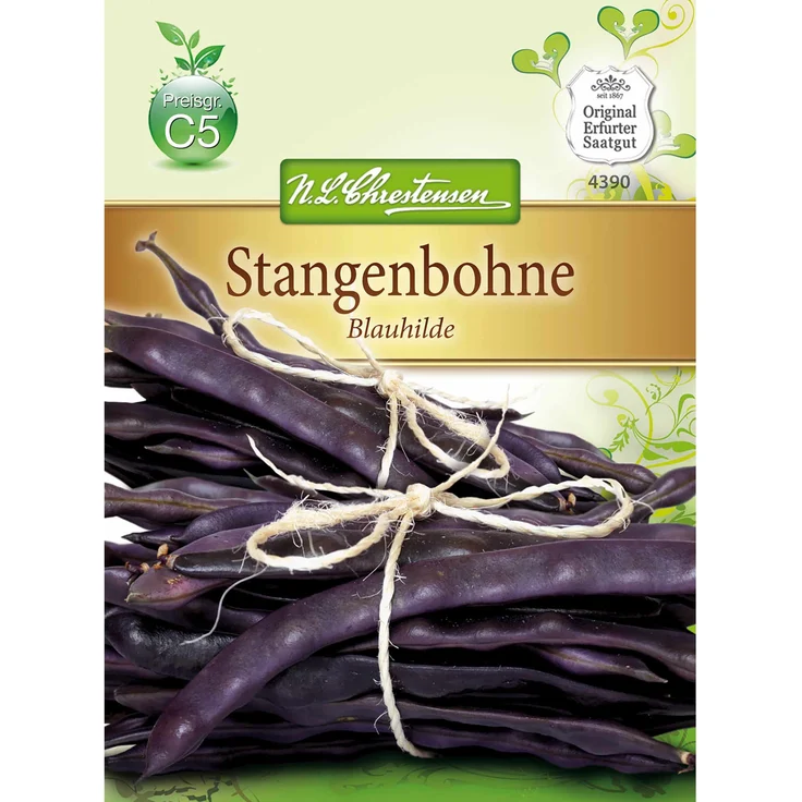 N.L. Chrestensen Stangenbohnen Blauhilde – Bild 1