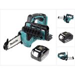Makita DUC 122 T1 18 V Li-Ion Akku Kettensäge + 1x BL1850 5,0 Ah Akku - ohne Ladegerät - Achtung: Top-Handle Kettensäge - nur zugelassen für gewerbliche Anwender mit Spezialausbildung!