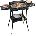 Princess Elektrogrill mit Seitlichen Ablagen 2200 W Schwarz
