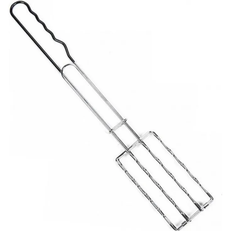 Grillklemme 50 cm silber