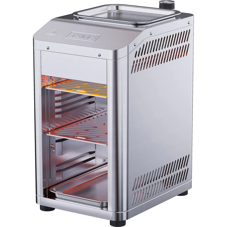 TAINO Design Oberhitzegrill Gas Steakgrill 800 Grad Hochleistungsgrill Edelstahl Silber – Bild 1