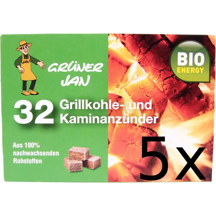5x Kohlenanzünder 32er Ofenanzünder Grillkohlezünder Kaminanzünder Anzündwürfel