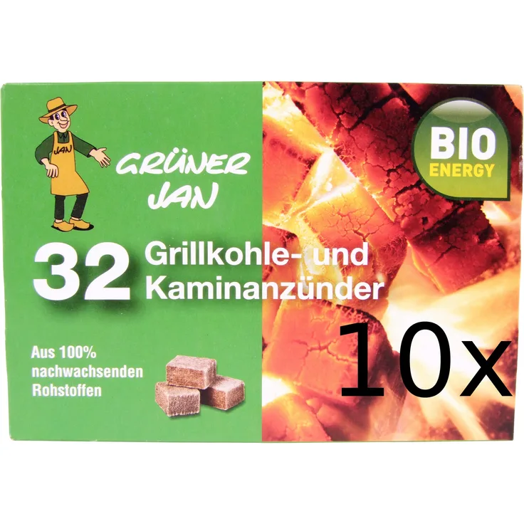 10x Kohlenanzünder 32er Ofenanzünder Grillkohlezünder Kaminanzünder Anzündwürfel