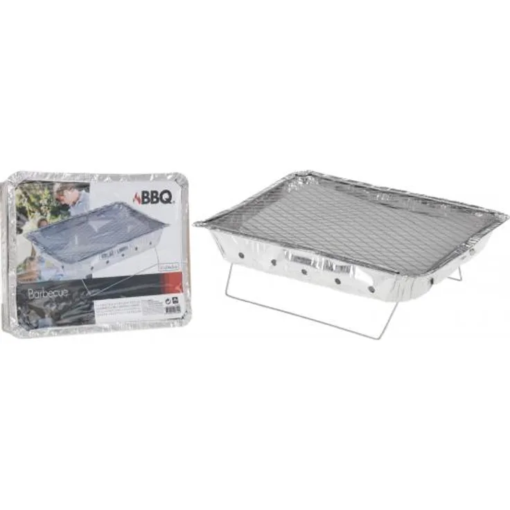 Grillschweine BBQ Einweg Sofort Grill mit Holzkohle 31x24x5cm