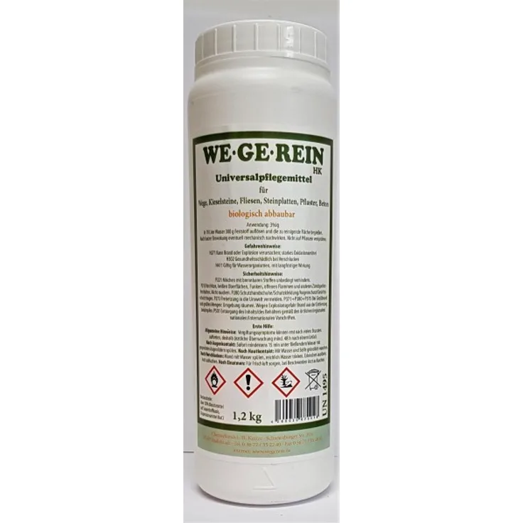 TerraDomi We.Ge.Rein 1,2kg Universalpflegemittel für Wege, Plätze, Steine