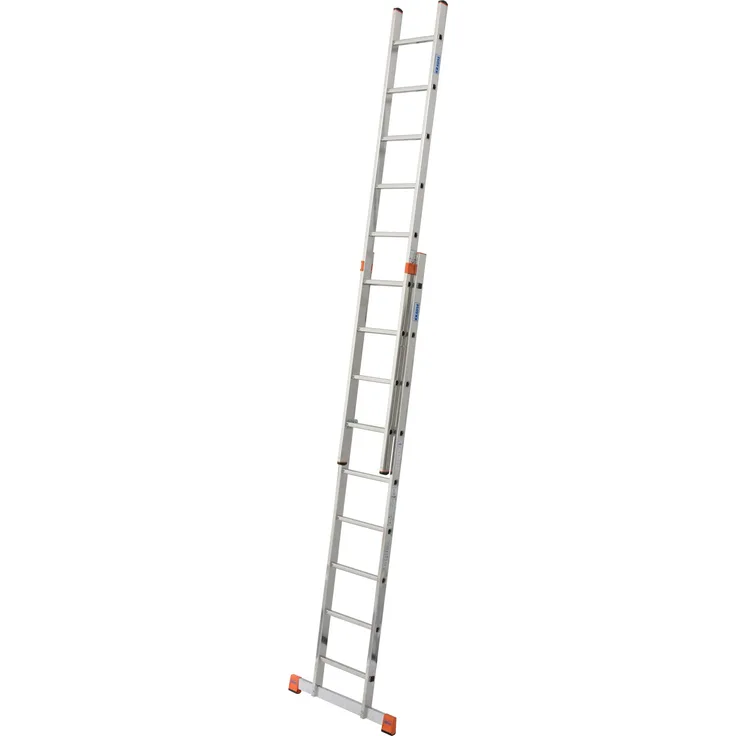 Krause Monto-Fabilo Alu Schiebeleiter Anlegeleiter 2 x 9 Tritte L 440 cm 2-tlg.
