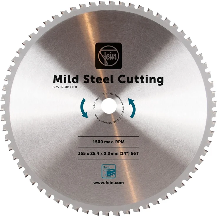 Fein Sägeblatt Baustahl Ø 355mm Z66 63502301000 für Metallkappsäge MKAS 355 – Bild 1