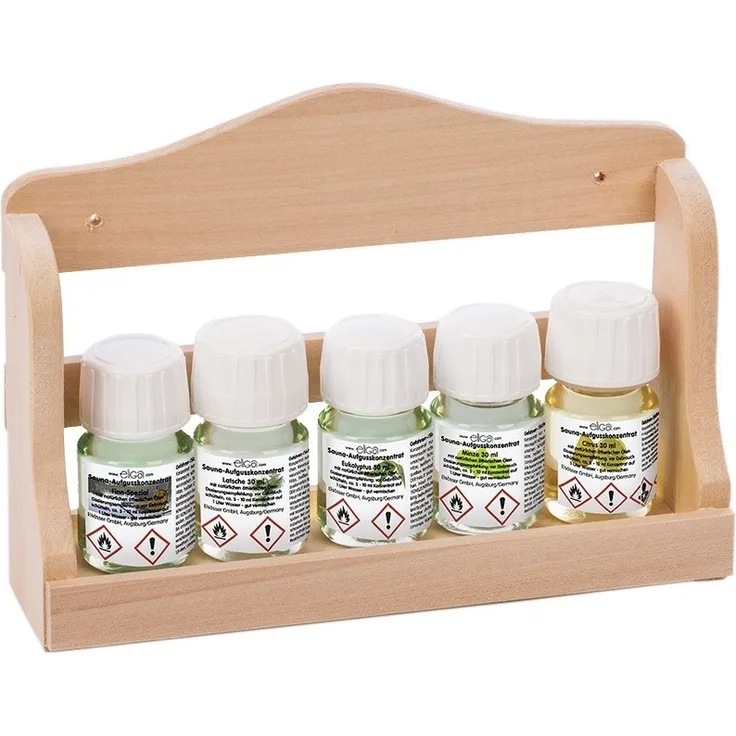 Eliga Aufguss-Wandbord Saunaduft 5x30ml