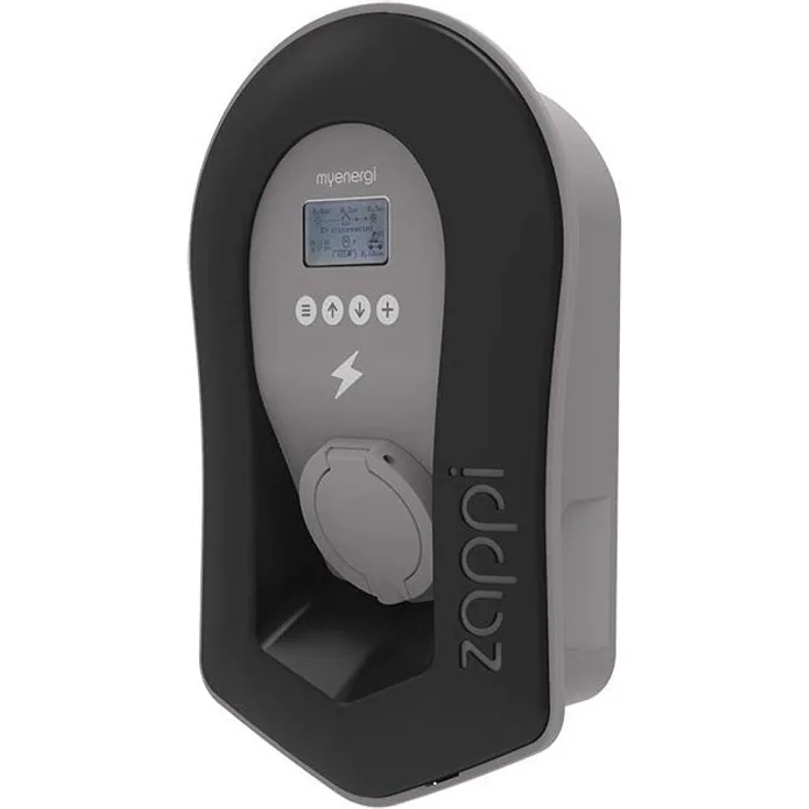ZAPPI Wallbox (22 kW) für PV-Überschussladung - Schwarz, Typ 2 Stecker, 43,9x28,2x12,2 cm, 32 A