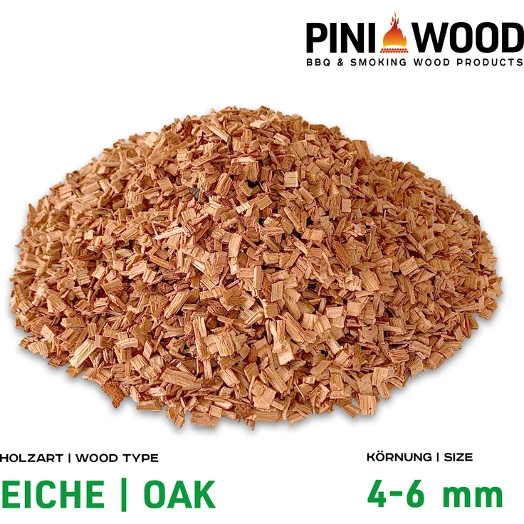 5 Kg Räucherchips Eiche 4-6 mm Smoking Chips Räucherspäne 18 Liter