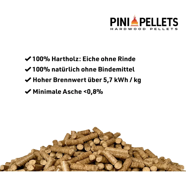 30Kg Hartholz Pellets 6 mm zum Heizen Grillen Räuchern Smoken – Bild 2
