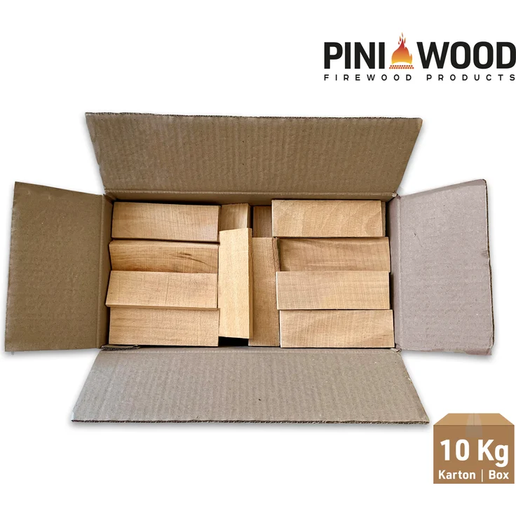 10 Kg Mini Brennholz Buche 15 cm getrocknet für tragbare Pizzaöfe – Bild 3