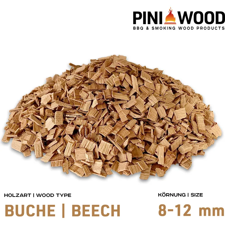 5 Kg Räucherchips Buche 8-12 mm Smoking Chips Räucherspäne 18 Liter
