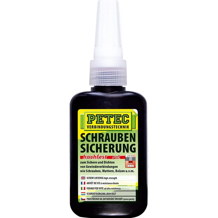 Petec Schraubensicherung - hochfest - 50 gramm - Flasche - 92050