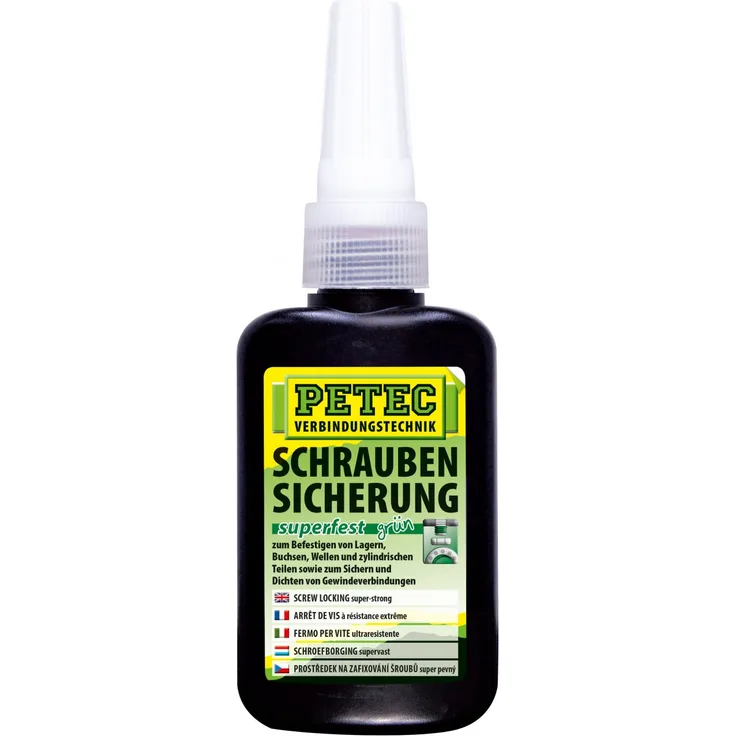 Petec Schraubensicherung - superfest - 50 gramm - Flasche - 93050